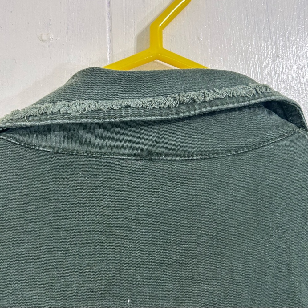 Vintage Painted Jacket Size XL Military Green Utility Jacket Size XL - Picture 11 of 14